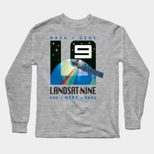 NASA Landsat 9 Logo Long Sleeve T-Shirt